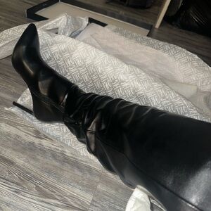 INC International Concepts Black Heeled Boots